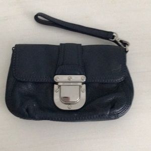 michael kors leather wristlet